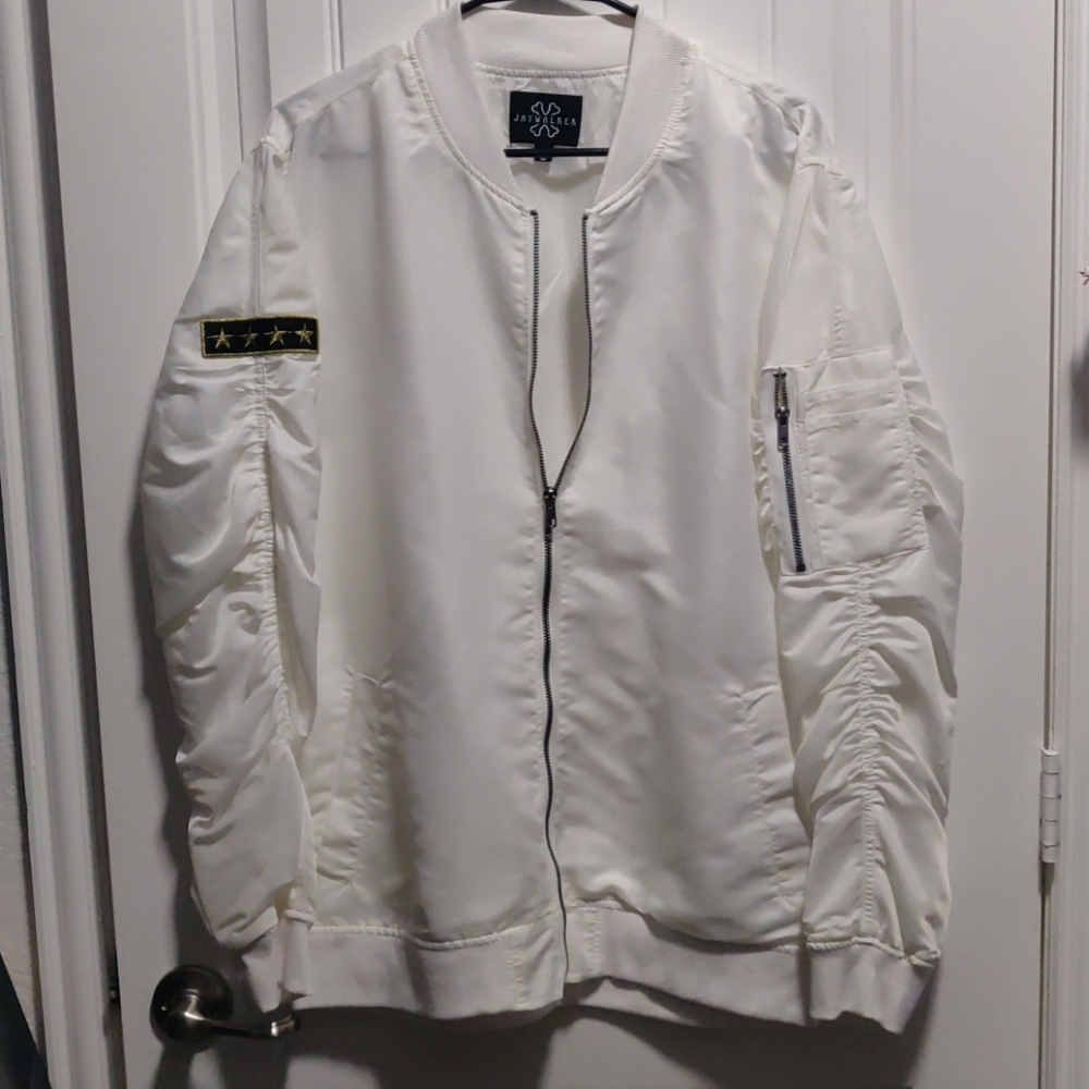 White Bomber Jacket